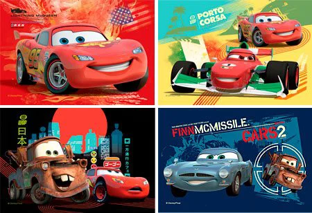 Puzzle Trefl Disney Cars 2, 54 MINI piese foto