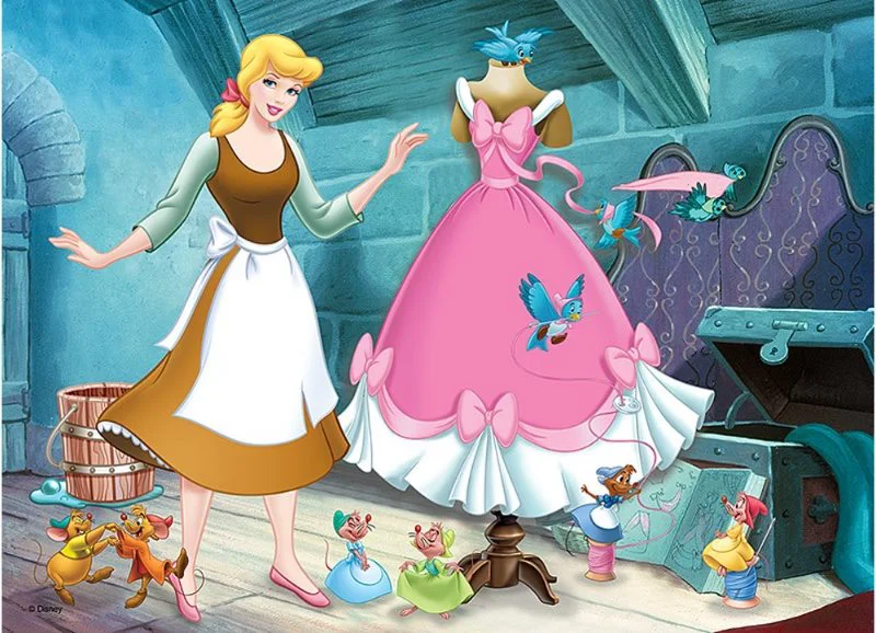 Puzzle Trefl Disney Princess, 3 in 1 (30+40+60 piese) foto
