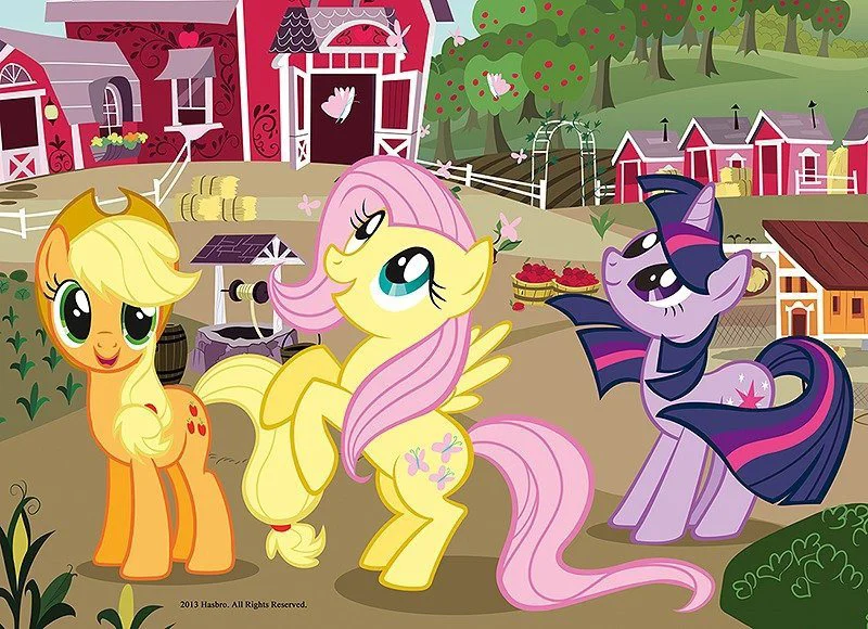 Puzzle Trefl Hasbro My little Pony, 3 in 1 (30+40+60 piese) foto