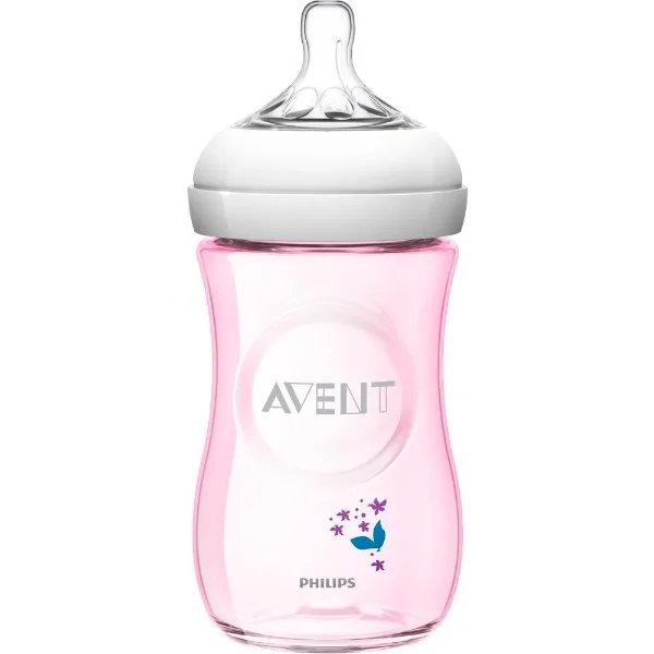 Бутылочка для кормления Philips AVENT Natural Flowers, 260 мл foto