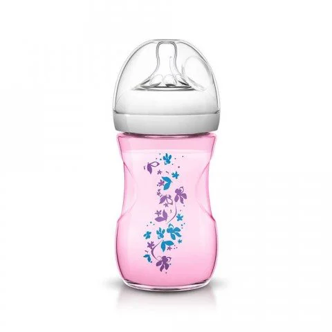 Бутылочка для кормления Philips AVENT Natural Flowers, 260 мл foto