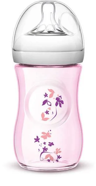Бутылочка для кормления Philips AVENT Natural Flowers, 260 мл foto