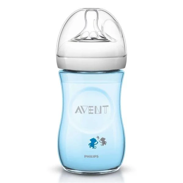 Biberon Philips AVENT Monkey pentru hranire naturala, 260 ml foto