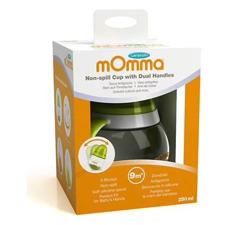 Canuta cu cioc moale anti-varsare Lansinoh-mOmma, verde (9+ luni), 250 ml foto
