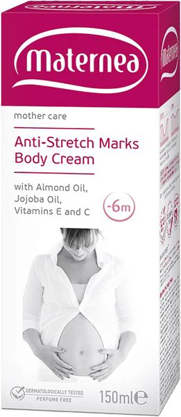 Crema anti-vergeturi Maternea cu ulei de migdale, vitamina E si C, 150 ml