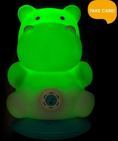 Lampa de noapte muzicala BabyOno Hipopotam foto