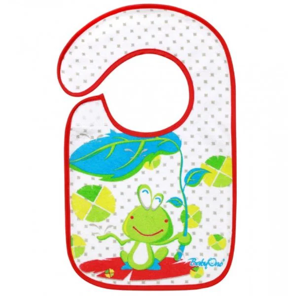Baveta din bumbac BabyOno Midi cu strat impermeabil (6+ luni) foto