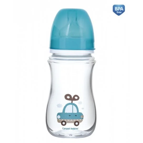 Biberon anticolic din plastic Canpol EasyStart &quot;Toys Collection&quot;, 240 ml