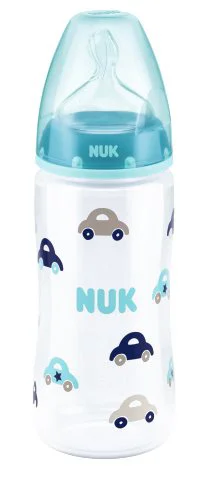Бутылочка пластиковая NUK First Choice с силиконовой соской (0-6 мес.), 300 мл foto