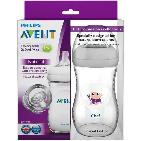 Set Philips AVENT Biberon Natural &quot;Chef&quot; Colectia Pasiuni de viitor, 2x260 ml