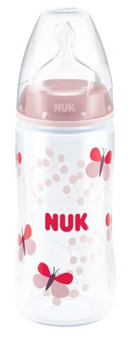 Бутылочка пластиковая NUK First Choice с силиконовой соской (0-6 мес.), 300 мл foto
