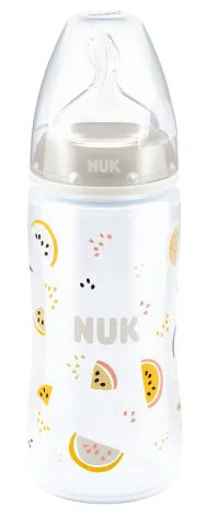 Бутылочка пластиковая NUK First Choice с силиконовой соской (0-6 мес.), 300 мл foto