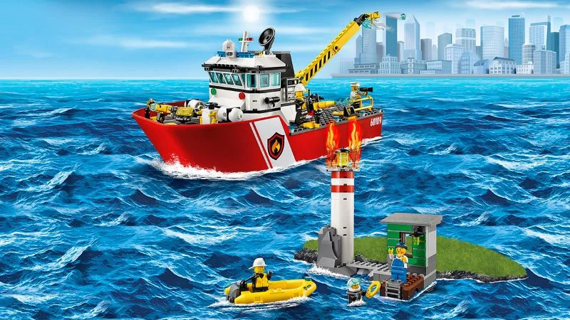 LEGO City - Пожарный катер foto