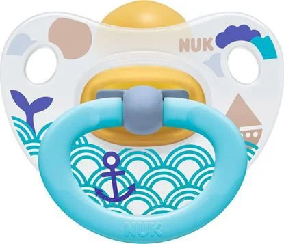 Пустышка NUK Happy Kids из латекса (0-6 мес.) foto