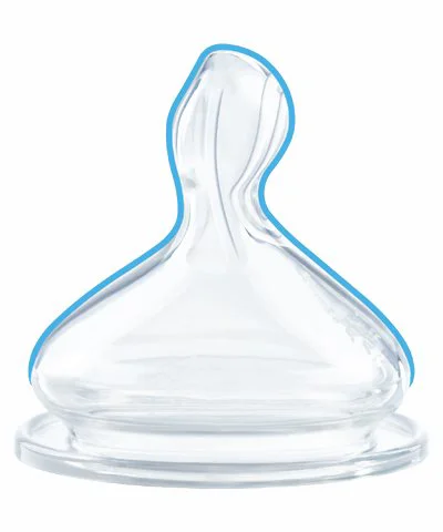 Tetina NUK First Choice din silicon, flux pentru lichide (0-6 luni)