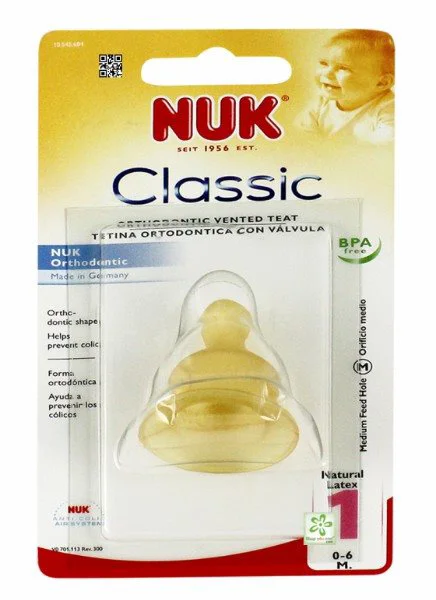 Соска NUK из латекса (0-6 мес.)