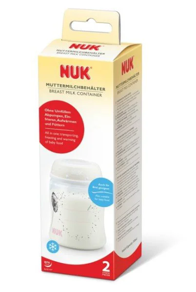 Recipiente pentru stocarea laptelui matern NUK, 150 ml, 2 buc.