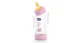 Biberon din plastic Chicco Girl cu tetina din latex inclinata, 250 ml foto