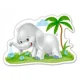 Puzzle Castorland African Animals, 4 in 1 (3+4+6+9 piese) foto