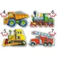 Puzzle Castorland Vehicles, 4 in 1 (4+5+6+7 piese) foto