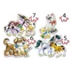 Puzzle Castorland Animals with Babies, 4 in 1 (4+5+6+7 piese) foto