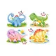Puzzle Castorland Baby Dinosaurs, 4 in 1 (4+5+6+7 piese) foto