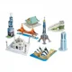 Puzzle 3D CubicFun Mini Architecture Series 2 foto