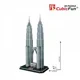 Puzzle 3D CubicFun Petronas Towers foto