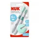 Комплект из 2 массажных щеточек для десен NUK с ограничителем, (6+ мес.)