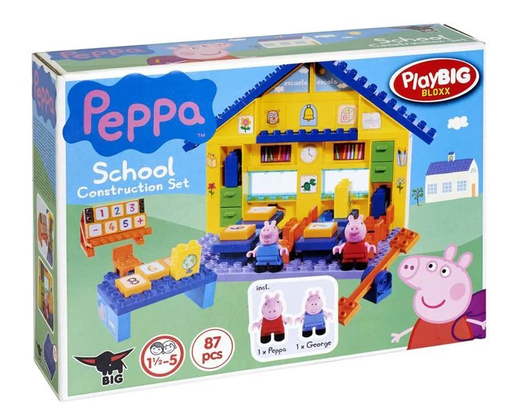 Constructor Peppa Pig Scoala, 87 piese foto