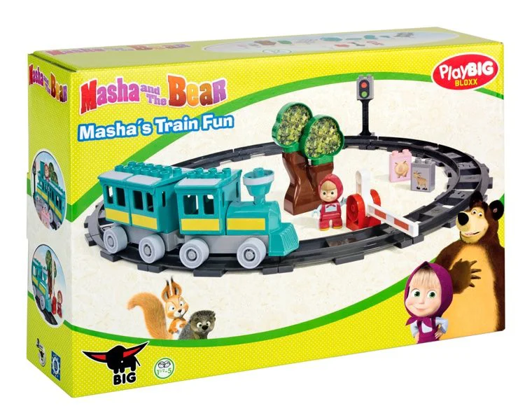 Constructor BIG &quot;Masa si Ursul&quot; Gara de tren, 32 piese