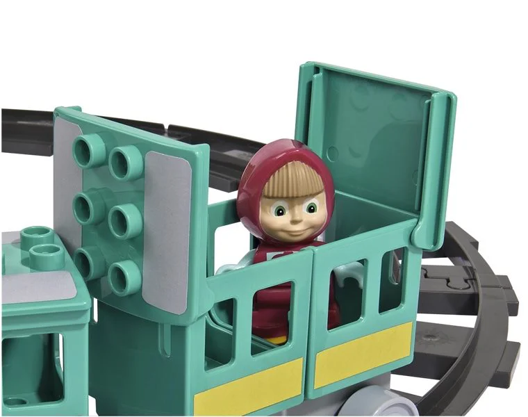 Constructor BIG &quot;Masa si Ursul&quot; Gara de tren, 32 piese