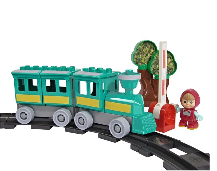 Constructor BIG &quot;Masa si Ursul&quot; Gara de tren, 32 piese