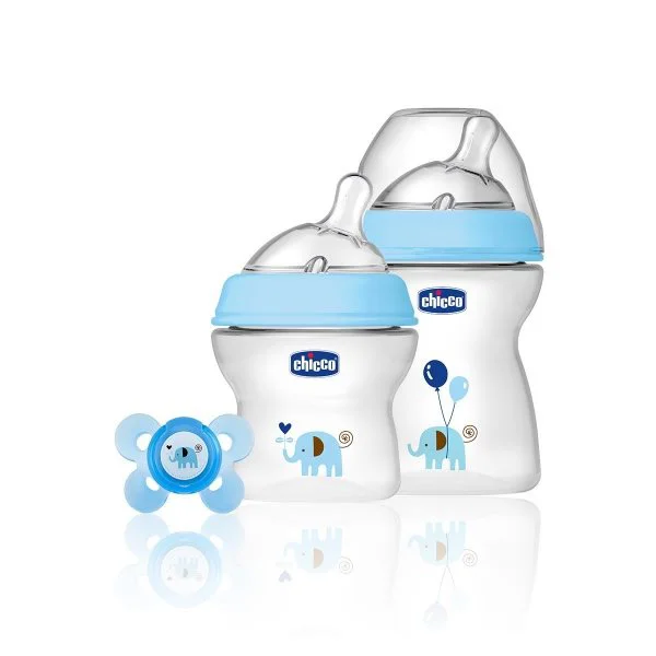 Набор для кормления новорожденных Chicco Natural Feeling Boy (0+ мес.)