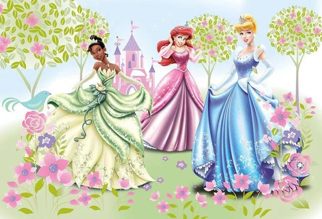 Puzzle Trefl Disney Princess Stroll through the garden, 60 piese foto