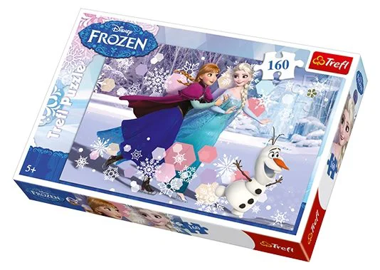 Puzzle Trefl Disney Frozen Ice skating, 160 piese foto