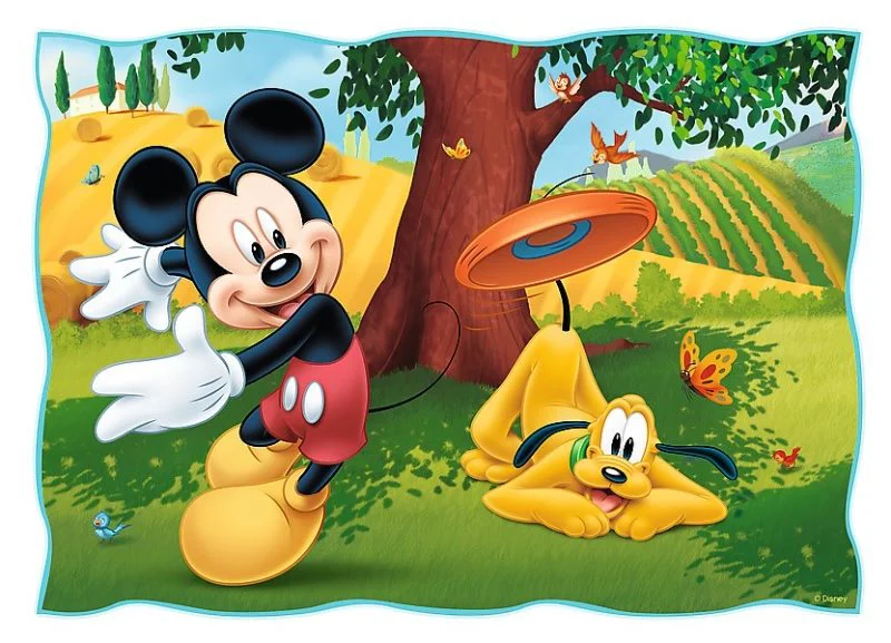 Puzzle Trefl Disney Playing in the park, 4 in 1 (35+48+54+70 piese) foto