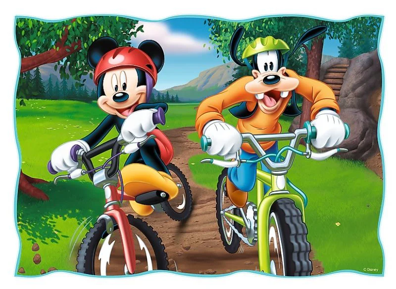 Puzzle Trefl Disney Playing in the park, 4 in 1 (35+48+54+70 piese) foto