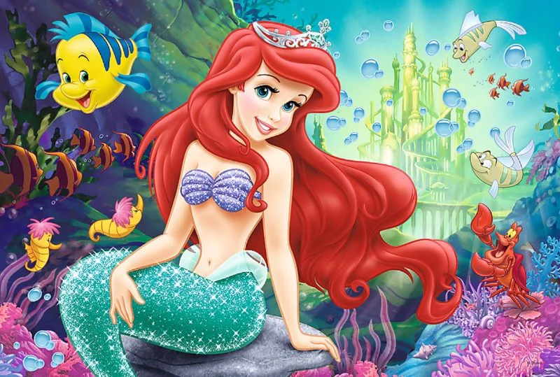 Puzzle Color Trefl Disney Princess "Underwater Kingdom", 40 piese foto