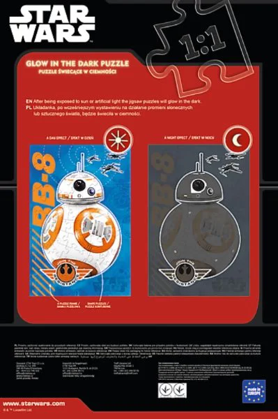 Puzzle (Glow in the dark) Trefl Star Wars "BB-8 is coming" 60 piese foto