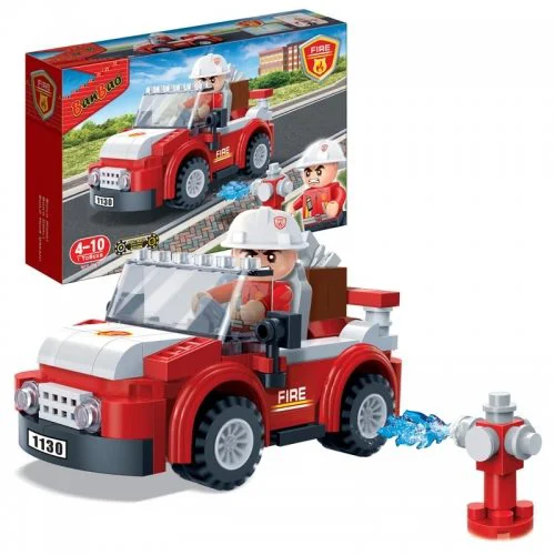 Constructor BanBao Fire Fireman Car foto