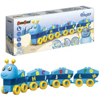 Constructor BanBao Caterpillar Letters