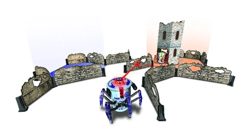 Set 2 paianjeni cu telecomanda si camp de lupta HEXBUG Battle Ground foto