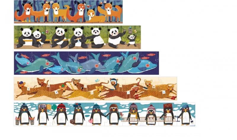 Учимся считать до 10! Puzzle Londji 10 Penguins