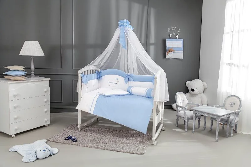 Комплект детского белья Specialbaby Sofia Пастельный голубой, 6 эл.