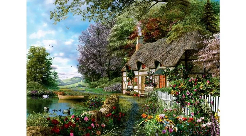 Puzzle Trefl Charming Nook, 1000 piese foto