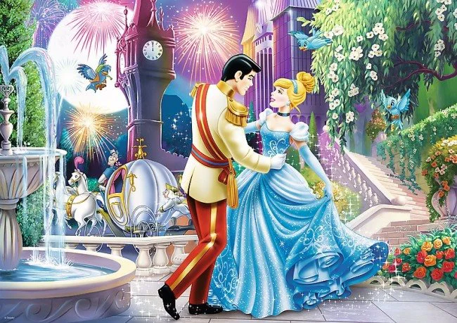 Puzzle Trefl Disney Princess Dance in the Moonlight, 200 piese foto