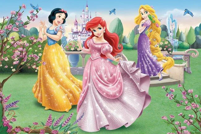 Puzzle Trefl Disney Princess By the Fountain, 24 MAXI piese foto