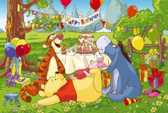 Puzzle Trefl Disney Winnie the Pooh Birthday Party, 24 MAXI piese foto