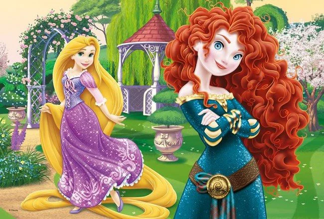 Puzzle Trefl Disney Princess "Pugnacious Princesses", 100 piese foto